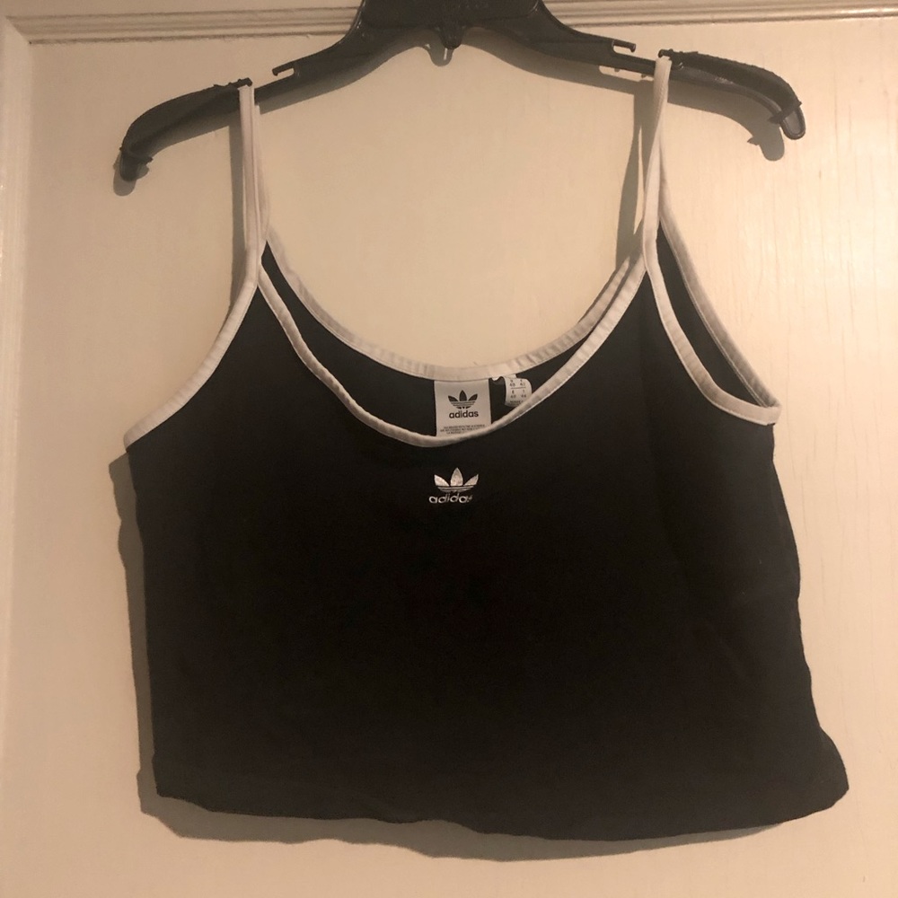 Adidas cropped tank top.